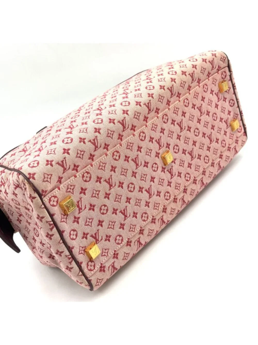 Louis Vuitton Josephine GM Monogram Mini Cerise Leather Canvas Bordeaux Handbag